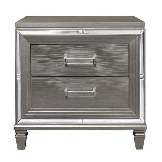 Tamsin Nightstand in Silver Grey Metallic 1616-4