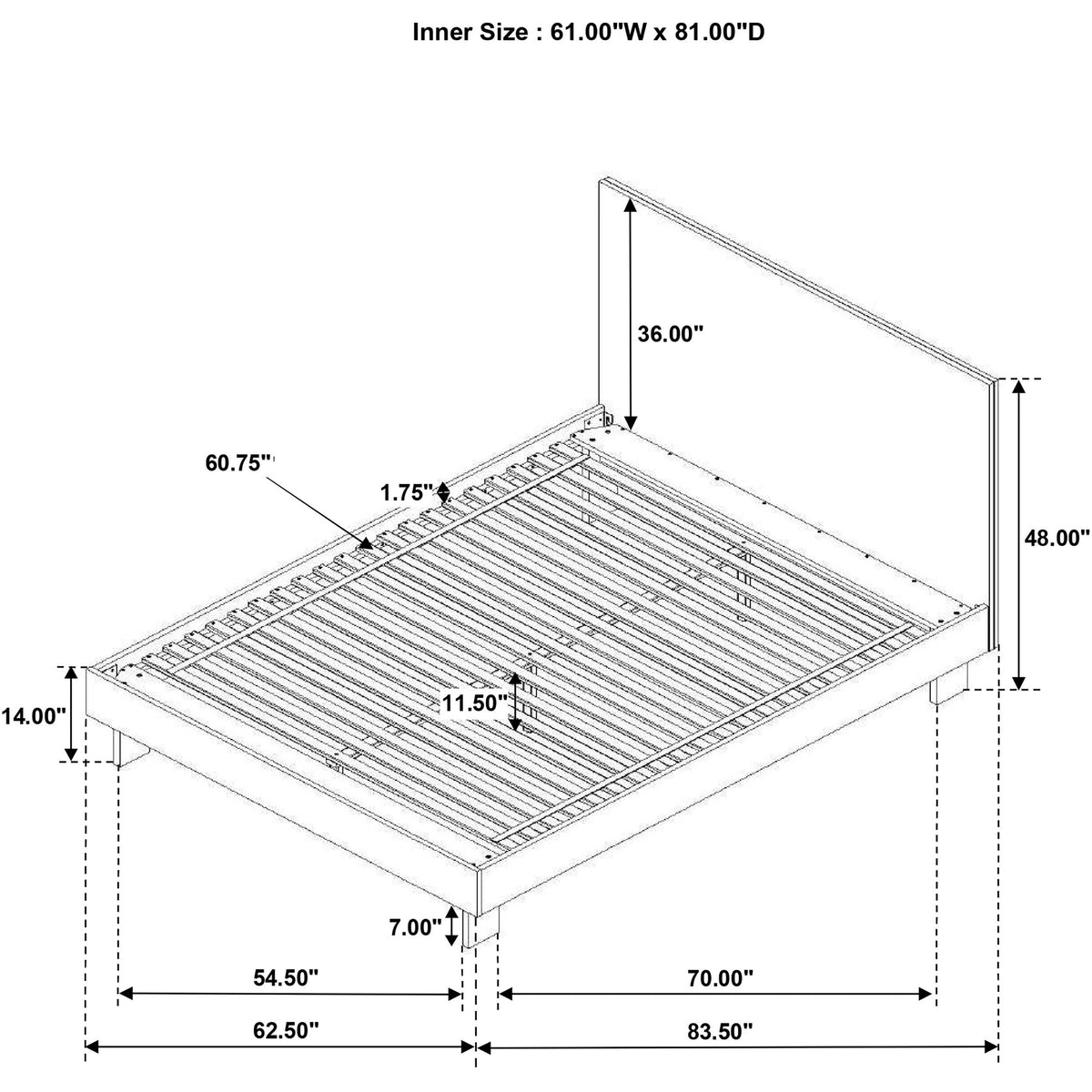 Glenwood Panel Platform Bed