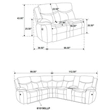 Cargar imagen en el visor de la galería, Sycamore Power Reclining Sectional Sofa