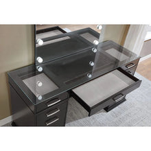 Cargar imagen en el visor de la galería, Valentina Vanity Set White &amp; Dark Gray