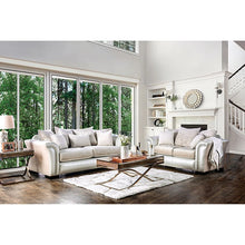 Cargar imagen en el visor de la galería, Benigno Love Seat Silver &amp; Gray