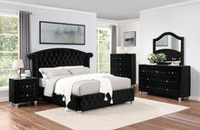 Cargar imagen en el visor de la galería, ZOHAR E.King Bed, Black