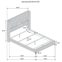 Cargar imagen en el visor de la galería, Lucia 5 Pc Bedroom Set (Queen Bed, Nightstand, Dresser, Mirror and Chest)