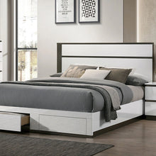 Cargar imagen en el visor de la galería, BIRSFELDEN Cal.King, E.King, &amp; Queen Bed w/ Drawers, White