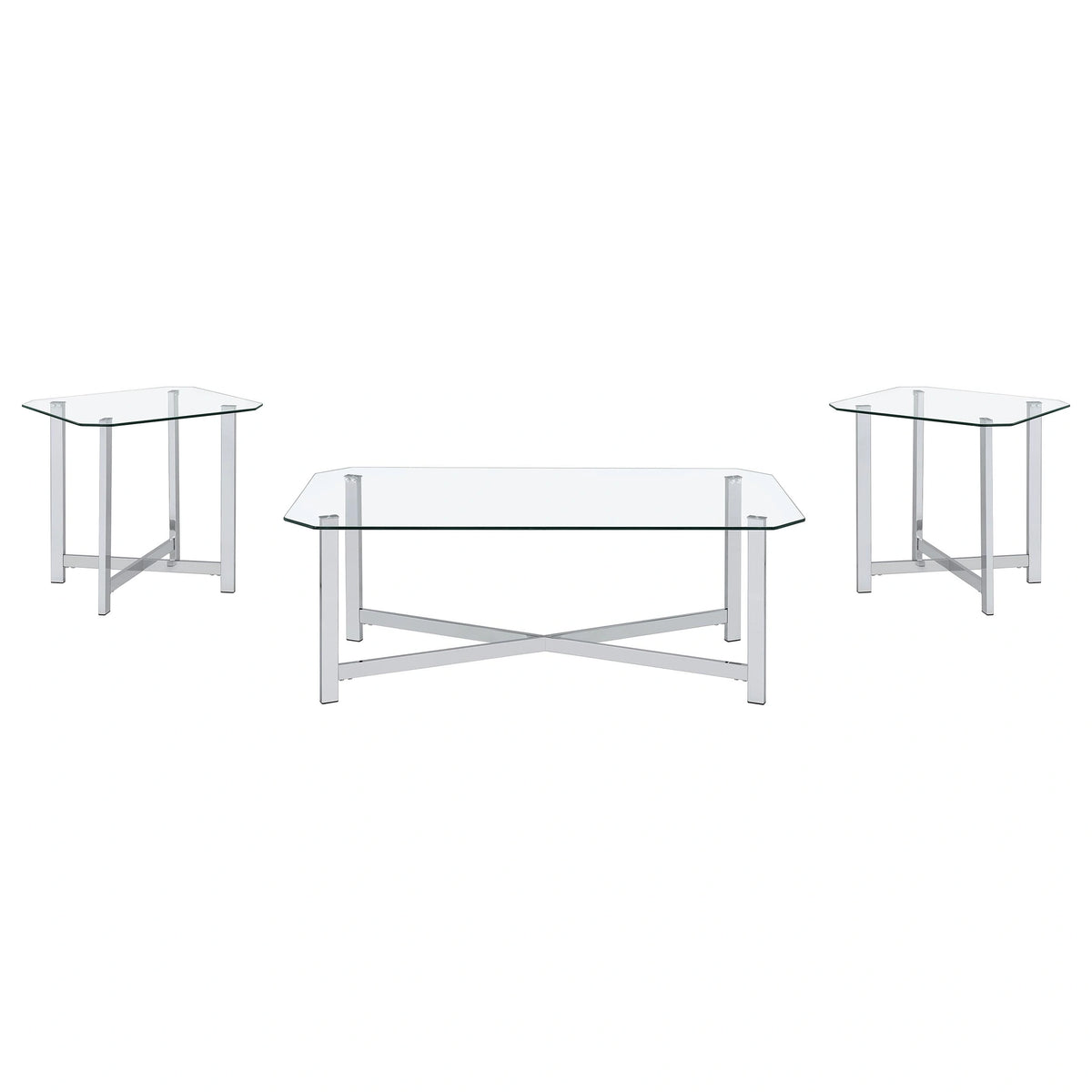 Cronin Glass Top Coffee Table Set