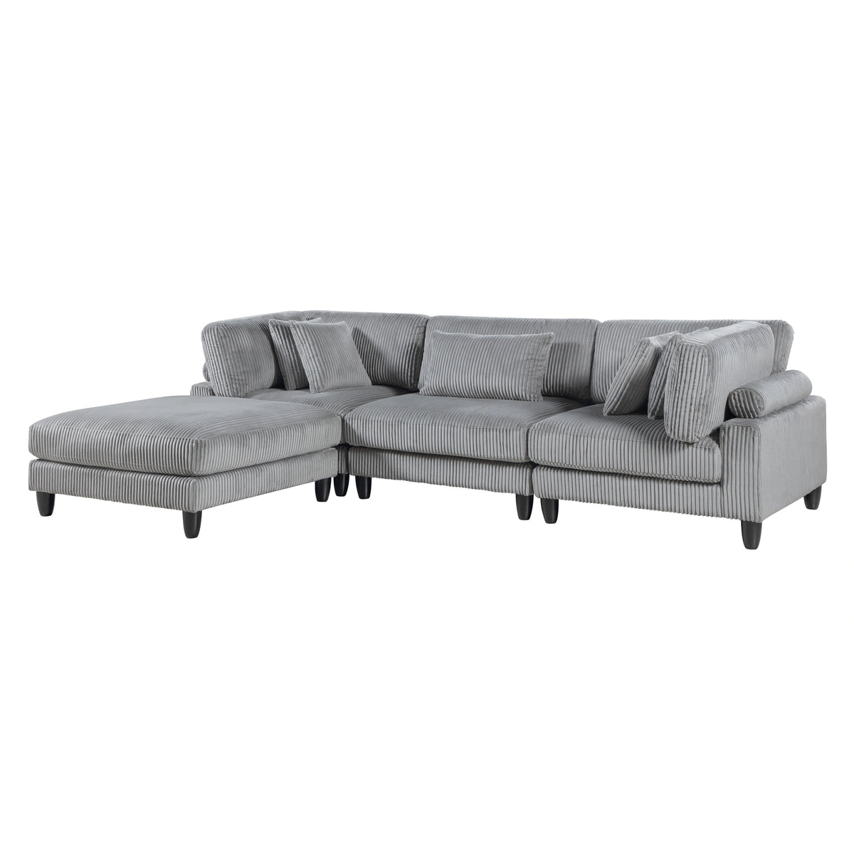 Robstown-(4)4-Piece Modular Sectional with Ottoman image