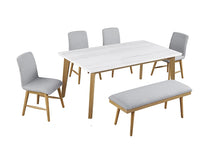 Cargar imagen en el visor de la galería, Mandier 6 Pc. Dining Table Set w/ Bench