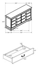 Cargar imagen en el visor de la galería, Louis Philippe Bedroom Set