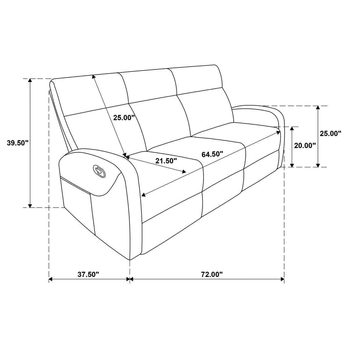 Hamilton Manual Reclining Sofa Set