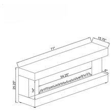 Cargar imagen en el visor de la galería, Mallory TV Stand Fireplace Console