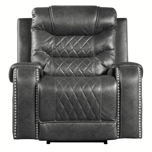 Putnam Power Reclining Chair in Gray 9405GY-1PW