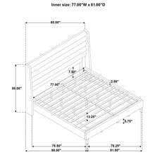 Cargar imagen en el visor de la galería, Leslie Upholstered Wingback Platform Bed