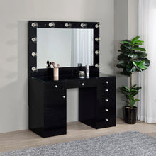 Cargar imagen en el visor de la galería, Acena Makeup Vanity Table with LED Mirror Set