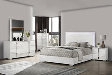 Cargar imagen en el visor de la galería, Sinistra E.King &amp; Queen Bed White, Black &amp; Beige