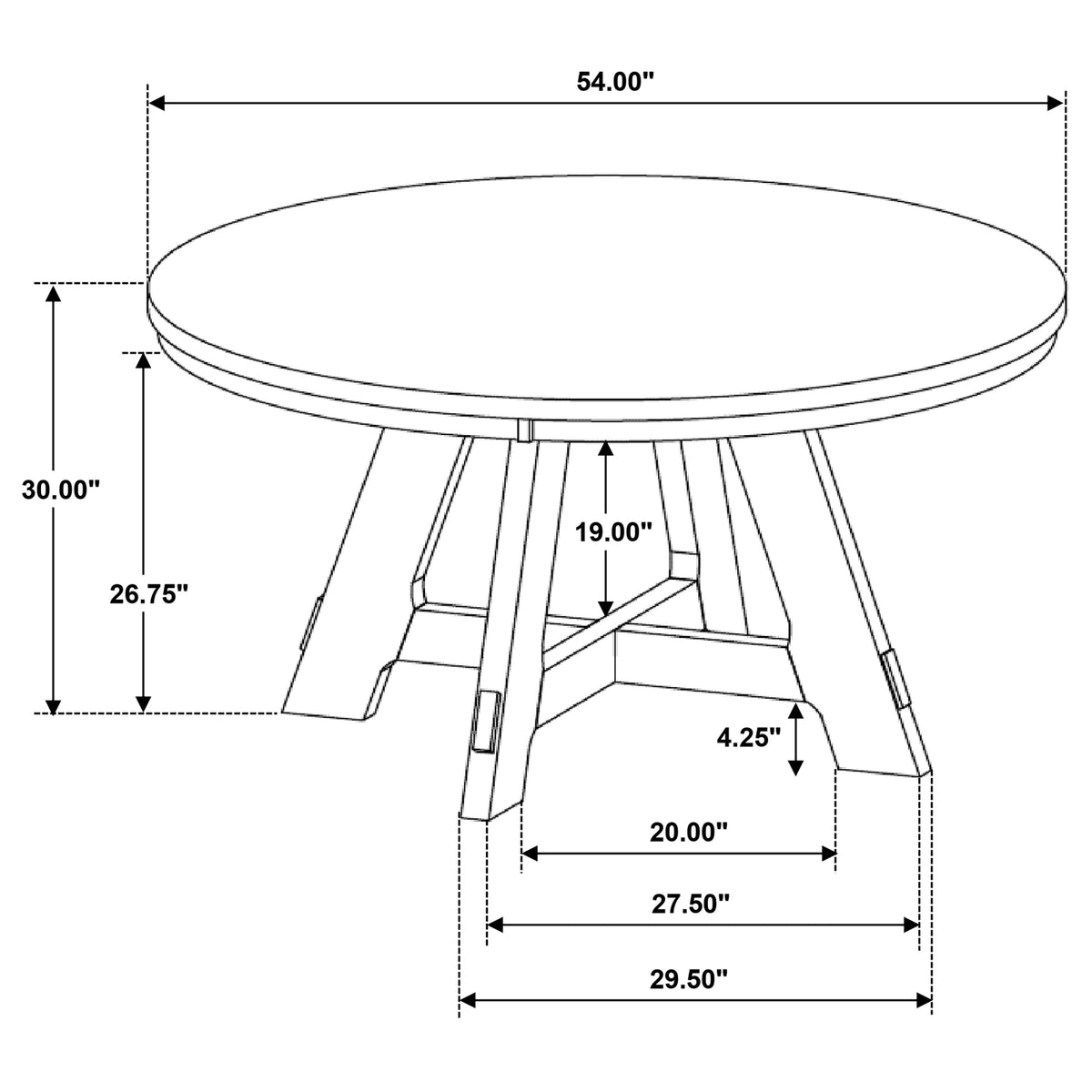 Danvers Dining Set (Table and 4 Chair)