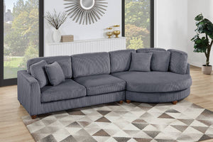 POUF8458 2-Piece Sectional Set XL