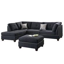 Load image into Gallery viewer, POU6975 - Grey Sectional w/ Ottoman