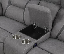 Cargar imagen en el visor de la galería, COA600370 - Upholstered Power Sectional Grey