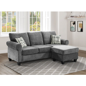 HE9317GY- Reversible Sofa Chaise Sectional