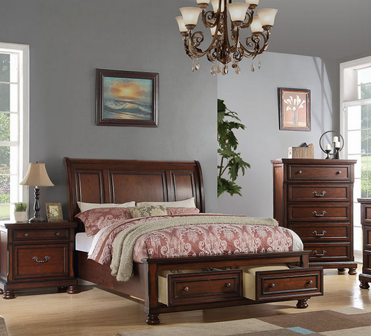 POU9290Q - Bed Frame with Storage
