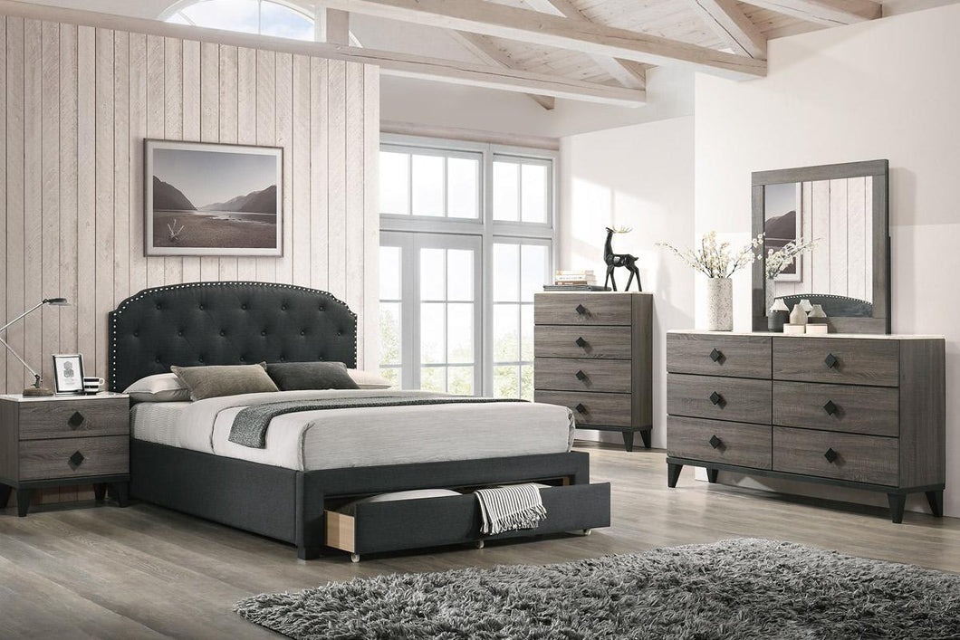 POU9510- Bed Frame with Storage