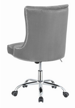 Load image into Gallery viewer, COA801994 - Modern Grey Velvet Office Chair