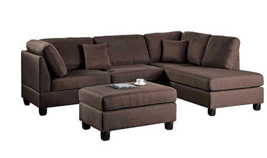 POU7606 - Fabric Sectional w/ Ottoman