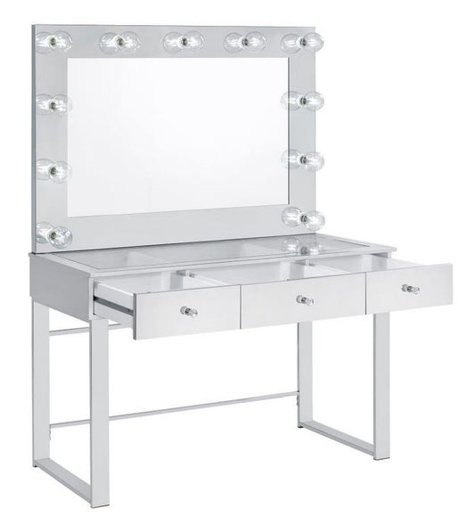 COA935934- 3-drawer Vanity with Lighted Mirror