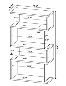 COA800340 - Asymmetrical Bookcase