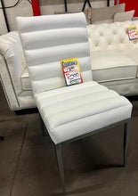Cargar imagen en el visor de la galería, FOA3746SC - Faux Leather White Chair - 2 pc Set