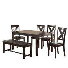 Load image into Gallery viewer, POU2297-  Expresso 6-pcs Dining Set