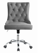Cargar imagen en el visor de la galería, COA801994 - Modern Grey Velvet Office Chair