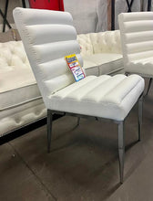 Cargar imagen en el visor de la galería, FOA3746SC - Faux Leather White Chair - 2 pc Set