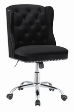 Load image into Gallery viewer, COA801995 - Modern Black Velvet Office Chair