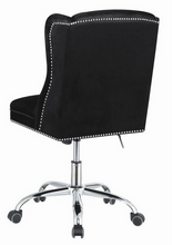 Cargar imagen en el visor de la galería, COA801995 - Modern Black Velvet Office Chair
